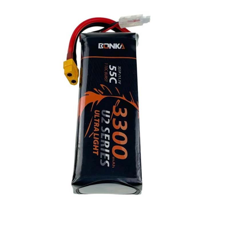 BONKA 3300mAh 55C 3S LiPo Battery for RC Helicopter